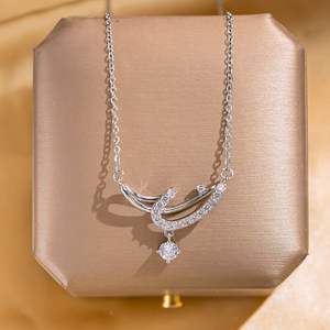 <span class=keywords><strong>Netflix</strong></span> Tide personalizado encanto joyería collar geométrico de acero inoxidable para mujer - Product Image 2