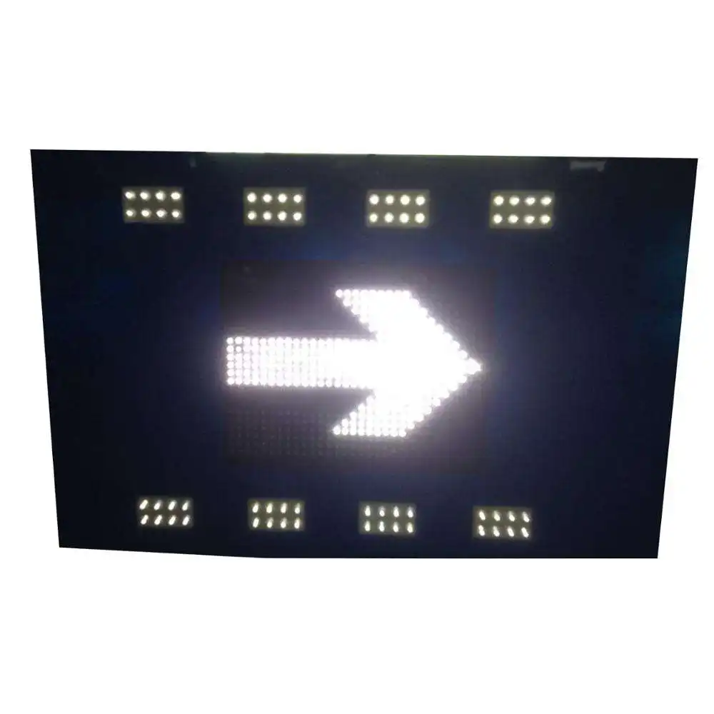 Bateria recarregável sinais de parada LED de aviso de tráfego portátil