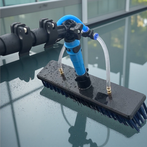 Brosse de <span class=keywords><strong>lavage</strong></span> à eau Qiyun 3,6 m écologique avec tige télescopique en aluminium flexible pour le nettoyage des fenêtres et des panneaux solaires - Product Image 3