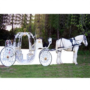 Carruajes de Cenicienta Turísticos, Carruaje de Cenicienta Exclusivo con Caballos, Nuevo Estilo de Carruaje de Cenicienta para Bodas - Product Image 1
