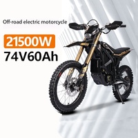 Moto tout-terrain électrique 21 kW haute puissance, 74 V 60 Ah, autonomie 115 km, poids léger 88,5 kg, contrôle de traction SRTC