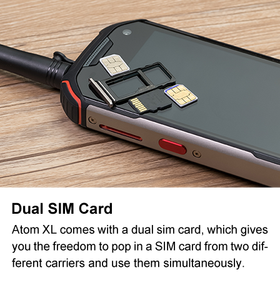 <span class=keywords><strong>Unihertz</strong></span> <span class=keywords><strong>Atom</strong></span> XL DMR Talkie-walkie robuste IP68 étanche Android 10 Téléphone mobile 6 Go + 128 Go 48 MP 4300 mAh NFC 4G LTE Téléphone portable - Product Image 5