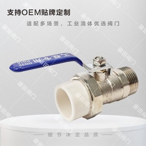 Válvula de Bola Yasuda PPR con Rosca Externa 25 DN para Control de Flujo de Agua, Uso Industrial - Product Image 1