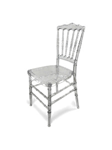 Hot Selling Modern <b>Transparent</b> Plastic <b>Dining</b> <b>Chair</b> Luxury Clear Acrylic <b>Chair</b> for Home Apartment Kitchen Hotel Wedding Event - Product Image 3