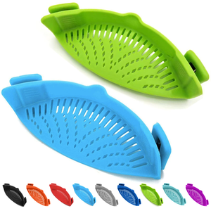 Kitchen Accessories PP Pot and <b>Pasta</b> <b>Strainer</b>-Adjustable Clip-On <b>Strainer</b> for Pots Pans Bowls Eco-Friendly Home Kitchen Tool - Product Image 1