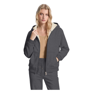 Survêtements pour femmes Logo personnalisé Tenues Jogger Vêtements deux pièces pour femmes <span class=keywords><strong>Sweat</strong></span> <span class=keywords><strong>à</strong></span> <span class=keywords><strong>capuche</strong></span> en polaire <span class=keywords><strong>doublé</strong></span> <span class=keywords><strong>Sherpa</strong></span> Pantalons <span class=keywords><strong>de</strong></span> survêtement pour femmes - Product Image 1
