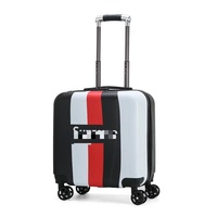 Valise pour enfants en ABS PC rigide avec motif d'ours en 3D, valise de voyage personnalisée en or, roulettes pivotantes, poignée télescopique, combinaison