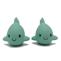 Shark Shape Tree Sap Rubber Bathtoys Goose Bath Toy Strawberry Teether Best Teether for 3 Mois Old