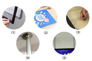 Boîte à lumière LED à <span class=keywords><strong>double</strong></span> affichage, cadre en aluminium, écran sur mesure, façade en acrylique mince - Product Image 5