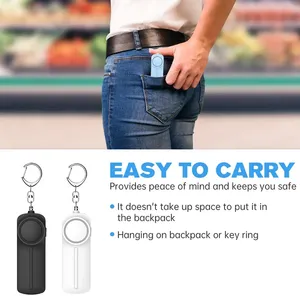 Personal <strong>Security</strong> <strong>Alarm</strong> Self Defense 130dB Loud Keychain Portable Safety Anti-satyr Women Child Elder Girl Emergency - Product Image 4