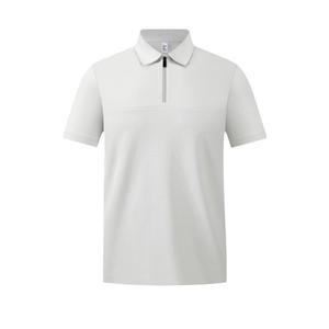 Men's Polo Shirt Cotton Breathable Summer Outdoor Sport Wear Light Blue Short Sleeve - Product Image 4