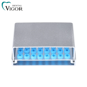 Estuche Esterilizador de Aluminio Autoclavable Colorido con 40 Orificios para Fresas Dentales, Bloque de Silicona para Soporte de Fresas - Product Image 6