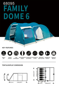 PAMIR 190T Waterproof Outdoor Folding Automatic Popup <b>Tent</b> Instant Camping for 6 People Portable Beach Two Bedrooms for Hiking - Product Image 3