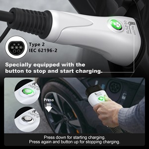 Cargador portátil para vehículos eléctricos Feyree Tipo 1 J1772 32A 7KW 1P con soporte de pared, control por aplicación, caja de carga portátil EVSE para vehículos eléctricos - Product Image 2