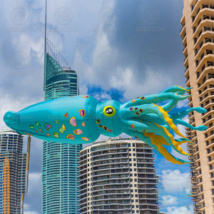 Animaux marins gonflables: baleines, dauphins, requins, pieuvres, calmars, tortues de mer, décorations de poisson pour fêtes et événements - Product Image 4