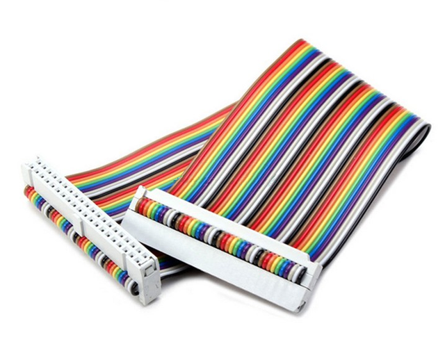 OEM 20Cm 40 Pin Way GPIO Rainbow Ribbon Cable for Rasp Model B / Model B+