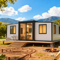 Maison préfabriquée extensible prête à être expédiée, conteneur de 20 pieds, 40 pieds, 3, 4, 5 chambres, mini-maison d'expédition