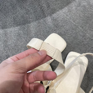 Sandalias Planas de Cuero 100% Ecológico Trenzado con Punta Cuadrada y Tira Trasera Ancha para Mujer, Estilo Slingback, Zapatos de Exterior para Dama, Directo de Fábrica - Product Image 2