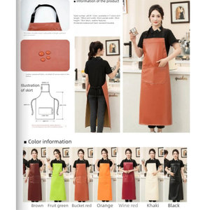 2025 OEM Tất Cả Các Bông Không Thấm Nước Đầu Bếp Nấu Ăn Nhà Bếp Tạp Dề Cho Phụ Nữ Có Thể Điều Chỉnh Tái Sử Dụng Với Biểu Tượng Tùy Chỉnh Màu Sắc Đồng Bằng Cắt Tóc Phong Cách - Product Image 6