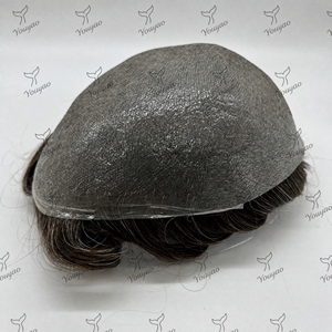 Prótesis Capilar Masculina NG de 0.02mm con Sistema V-Loop, Cabello Humano Indio 100%, Línea de Cabello <span class=keywords><strong>Invisible</strong></span> y Natural, 8x10 Pulgadas - Product Image 2