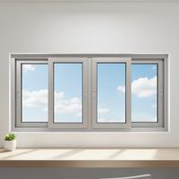 Ventanas Corredizas de Aluminio Resistentes a Huracanes, Insonorizadas, con Certificación Energy Star, Diseño Moderno para Exteriores de Hoteles y Villas
