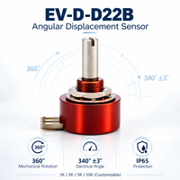 Sensor Perpindahan Sudut EV-D-D22B 340 0.5% IP65 Output Tegangan Analog Pemasangan Bushing Sakae FCP22 Vishay 534 Bourns