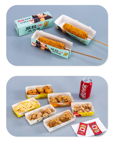 Plateaux à <span class=keywords><strong>hot</strong></span>-dogs en papier personnalisés Plateaux à nourriture jetables Boîte à <span class=keywords><strong>hot</strong></span>-dogs pour les fêtes d'anniversaire et les festivals - Product Image 5