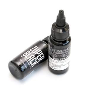โรงงานผลิตหมึกสักเข้มข้น 40% สำหรับฝึกซ้อม สีเข้มข้น 1 ออนซ์ 9 สี สำหรับช่างสัก สีดำเข้ม - Product Image 1