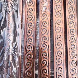 Tuyau en acier inoxydable pour garde-corps de porte, plaqué cuivre Antique, couleur Bronze, 10 m