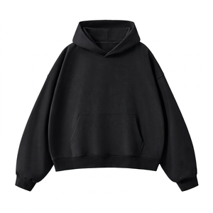 เสื้อฮู้ดดี้โอเวอร์ไซส์ผู้ชาย สีสันปรับแต่งได้ ผ้าเฟรนช์เทอร์รี่ สไตล์ลำลอง ไหล่ตก ดีไซน์กระเป๋าเสื้อ ใส่ได้ในฤดูหนาว พิมพ์ลายดิจิทัล - Product Image 1