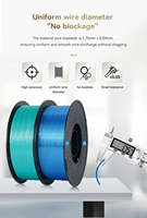Filamen Printex Silk PLA 1.75mm 1KG Kilap Tinggi Berkilau Filamen Printer 3D Warna Cerah Bahan Cetak Halus untuk Printer FDM
