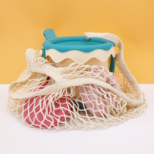 Ensemble de jouets de plage en <span class=keywords><strong>silicone</strong></span> pour enfants, personnalisable, portable, pour l'été, en plein air, seau à <span class=keywords><strong>sable</strong></span> - Product Image 6