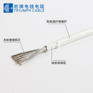 Shengpai Silicone Glass Fiber Braided Wire 03YG Copper Conductor 30VAC 250VAC Flame Retardant For Appliances Instruments - Product Image 4