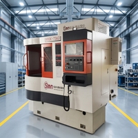 Rectificadora de Superficies CNC de Precisión para la Pulido de Obleas de Silicio para Semiconductores, Eje Horizontal con Mesa Giratoria
