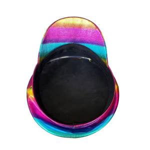 Sombrero de Capitán LGBTQ para Adultos, Arcoíris, Carnaval, Festival, Día <span class=keywords><strong>del</strong></span> Orgullo, Sombreros Rave, Burning Man, Mes <span class=keywords><strong>del</strong></span> Orgullo, Desfile, Accesorio para Disfraces de Fiesta - Product Image 6
