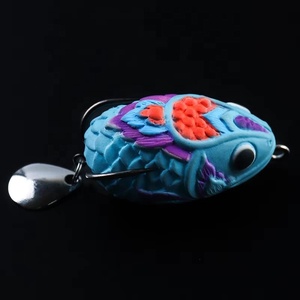 Leurre de pêche flottant en PVC souple et <span class=keywords><strong>latex</strong></span>, imitation grenouille, 7g 10g, pour la pêche au poisson-chat et au bar en rivière et en ruisseau, HYS02 - Product Image 6