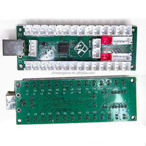 İki oyuncu savaş Joystick denetleyicisi çip sıfır gecikme <span class=keywords><strong>USB</strong></span> kurulu Foro Pc PS/3 Android MAME Geme Mame SAWNA Arcade sopa DIY - Product Image 1