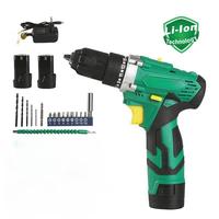 Perceuse électrique rechargeable Ensemble tournevis sans fil Lithium Pro en acier inoxydable Petite perceuse à main