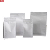 Sachets en papier kraft biodégradables à fond plat carré, à soufflets latéraux, de haute qualité, très demandés, avec thermoscellage