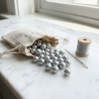 Perles de coquillages de mer du Sud blanches entièrement percées, haute brillance, 6-12 mm, en vrac, rondes, pour la fabrication de bracelets et de colliers DIY