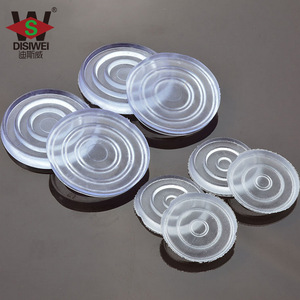 Disway Furniture Threaded <b>Silicone</b> Pads 16mm 25mm Rubber <b>Coasters</b> For Coffee Table Glass Protection - Product Image 4