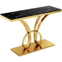 Table console en pierre frittée de haute qualité, style contemporain moderne, pour salon, avec cadre en acier inoxydable, meuble de bar, de bureau ou de maison