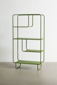 Modern European Rounded <strong>Corner</strong> Metal Adjustable Height Display Shelf Freestanding <strong>Storage</strong> Rack Organizer <strong>Unit</strong> for Dining Living - Product Image 4
