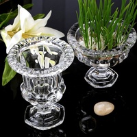 Vase à fleurs en verre à volants de style européen, vente chaude, directement de l'usine, pour centres de table de mariage et décorations de table