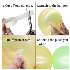 NEw 100pcs Glue Point Clear <b>Balloon</b> Glue Dot Removable Adhesive Dots Double Sided Dots of Glue Party Wedding Decor Accessories - Product Image 3