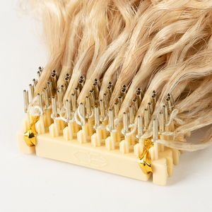 Grande Promotion Extensions de Cheveux Bouclées Double Drawn 6D Deuxième Génération Machine, Extensions 6D Cheveux Humains Européens - Product Image 1