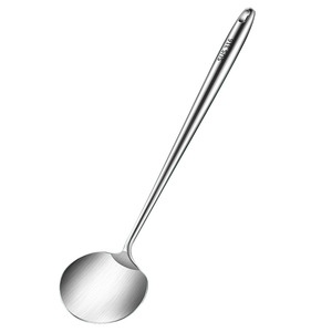 304 <b>Stainless</b> <b>Steel</b> <b>Wok</b> Spatula Mushroom Head Stir Fry Spatula Long Handle Heat Resistant Cooking Utensil Kitchen Tool - Product Image 1