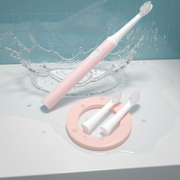 Cepillo de Dientes Eléctrico Portátil, Económico, Resistente al Agua, Recargable, con Cabezal de Cepillo Suave Reemplazable, para Blanqueamiento Dental