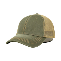 Casquette de baseball unisexe en jean délavé à 6 panneaux avec dos en maille et visière incurvée, style vintage, pour le quotidien et le streetwear en extérieur