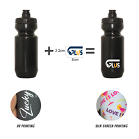 Couvercle de bouteille de boisson sportive en plastique réutilisable sans BPA, écologique et anti-fuite, logo personnalisé pour vélo, VTT, cyclisme